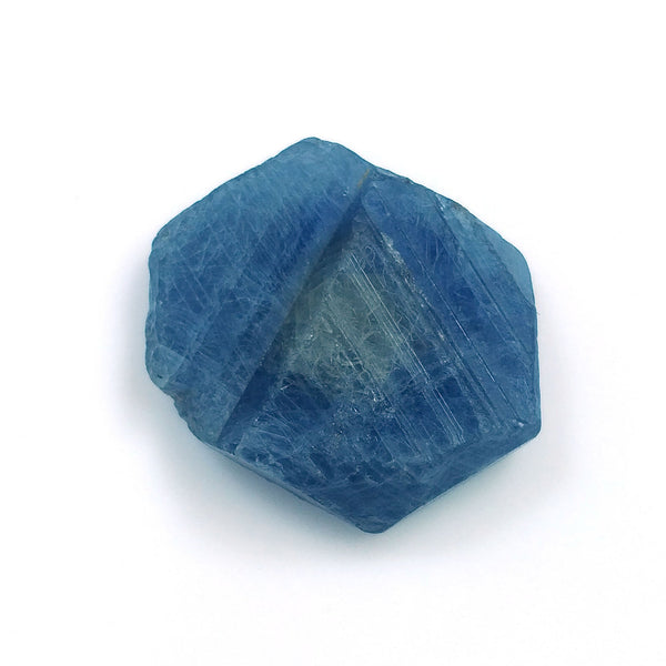 RECORD KEEPER Blue SAPPHIRE Gemstone Crystal : 37.85cts Natural Untreated Unheated Triangle Formative Sapphire Specimen 25*19mm 1pc