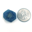 RECORD KEEPER Blue SAPPHIRE Gemstone Crystal : 37.85cts Natural Untreated Unheated Triangle Formative Sapphire Specimen 25*19mm 1pc