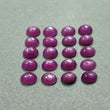 36.15cts प्राकृतिक अनुपचारित रास्पबेरी शीन बैंगनी गुलाबी नीलम रत्न सितंबर जन्म का पत्थर अंडाकार आकार काबोचोन 8*6mm*4h 20pcs लॉट आभूषण के लिए