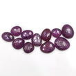Raspberry Sheen PURPLE PINK SAPPHIRE Gemstone Cut September Birthstone : 71.50cts Natural Untreated Sapphire Uneven Rose Cut 11*10mm - 16*14mm 11pcs