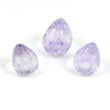 PURPLE AMETHYST Gemstone Carving : 55.40ct Natural Untreated Amethyst Gemstone Hand Carved Tear Drops 17*12mm - 19*14mm 3pcs Set For Jewelry