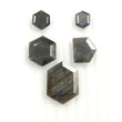 39.00cts Natural Untreated SILVER SAPPHIRE Gemstone Hexagon Shape Normal Cut 9.5*8.5mm - 22*16mm 5pcs For Jewelry