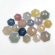 71.45cts Natural Untreated MULTI SAPPHIRE Gemstone Hexagon Shape Step Cut 10*9mm - 14*12mm 18pcs Lot For Jewelry