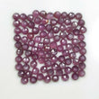 Raspberry Sheen PINK SAPPHIRE Gemstone Rose Cut : 36.65cts Natural Untreated Sapphire Round Shape 4mm 94pcs (With Video)