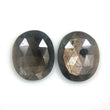 11.14cts Natural Untreated Golden Brown CHOCOLATE SAPPHIRE Gemstone Oval Shape Rose Cut 14*11mm Pair For Jelwelry
