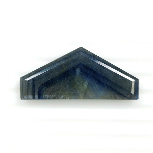 29.40cts Natural Untreated SHEEN BLUE SAPPHIRE Gemstone Uneven Shape Normal Cut 18*39mm (With Video)