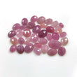 34.50cts Natural Untreated PINK SAPPHIRE Gemstone Oval Shape Rose Cut 5*3mm - 9*6mm 35pcs Lot For Jewelry