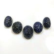 260.00cts प्राकृतिक अनुपचारित नीला नीलम रत्न हाथ से नक्काशीदार अंडाकार आकार 26*17mm - 28*22mm 5 पीस सेट आभूषण के लिए