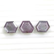 Raspberry Sheen PINK SAPPHIRE Gemstone Normal Cut : 23.30cts Natural Untreated Sapphire Hexagon Shape 13*11mm - 15*12mm 3pcs (With Video)