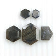 39.00cts Natural Untreated SILVER SAPPHIRE Gemstone Hexagon Shape Normal Cut 9.5*8.5mm - 22*16mm 5pcs For Jewelry