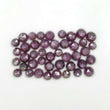 Raspberry SAPPHIRE Gemstone Rose Cut : 42.75cts Natural Untreated Sheen Pink Sapphire Round Shape 5mm - 6mm 43pcs (With Video)