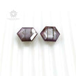 Raspberry Sheen SAPPHIRE Gemstone Normal Cut : 6.96cts Natural Untreated Purple Pink Sapphire Hexagon Shape 11*9mm Pair (With Video)