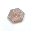 19.50cts प्राकृतिक अनुपचारित गुलाबी टूर्मेलीन रत्न हाथ नक्काशीदार षट्भुज आकार 24*21mm*5(h) 1pc पेंडेंट के लिए