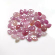 PINK SAPPHIRE Gemstone Rose Cut : 47.50cts Natural Untreated Unheated Sapphire Pear Shape 5*4mm - 10*7mm 46pcs (With Video)