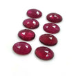 48.00cts Natural Pinkish Red RUBY Gemstone Oval Shape Rose Cut 14*10mm 8pcs Lot For Jewelry