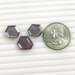 Raspberry Sheen PINK SAPPHIRE Gemstone Normal Cut : 23.30cts Natural Untreated Sapphire Hexagon Shape 13*11mm - 15*12mm 3pcs (With Video)