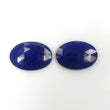 17.50cts Natural Untreated BLUE LAPIS LAZULI Gemstone Oval Shape Rose Cut 22*15mm Pair For Earring
