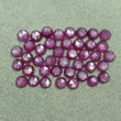 Raspberry SAPPHIRE Gemstone Rose Cut : 48.05cts Natural Untreated Sheen Pink Sapphire Round Shape 6mm 41pcs (With Video)