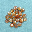 6.75cts Natural Untreated Chatoyant ORANGE SUNSTONE Gemstone Round Shape Cabochon 4mm 23pcs Lot For Jewelry