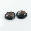 11.05cts Natural Untreated Golden Brown CHOCOLATE SAPPHIRE Gemstone Uneven Shape Rose Cut 14*12mm Pair For Jewelry