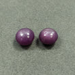 10.59cts Natural Untreated MOON STAR PINK SAPPHIRE Gemstone Round Shape Cabochon 9mm*6(h) Pair For Jewelry