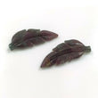 9.40cts Natural Untreated MULTI SAPPHIRE Gemstone Hand Carved Indian Leaf 23.5*10mm Pair For Earring