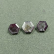 Raspberry Sheen PINK SAPPHIRE Gemstone Normal Cut : 12.00cts Natural Untreated Sapphire Hexagon Shape 11*9mm - 12*10mm 3pcs (With Video)