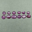 41.80cts Natural Untreated Raspberry Sheen PINK SAPPHIRE Gemstone September Birthstone Rose Cut Uneven Shape 9*8mm - 16*12mm 12pcs For Jewelry