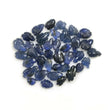 20.00cts Natural Untreated BURMESE BLUE SAPPHIRE Gemstone Both Side Hand Carved Leaves 4*3mm - 8*5mm 38pcs Lot For Jewelry