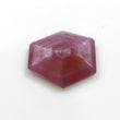 Raspberry SAPPHIRE Gemstone Normal Cut TRAPICHE : 7.00cts Natural Untreated Sheen Pink Sapphire Hexagon Shape 15.5*13mm (With Video)