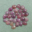 48.05cts Natural Untreated PINK Sapphire Gemstone Pear Shape Rose Cut 10*7mm*3(h)mm 28pcs Lot For Jewelry