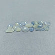 32.45cts Natural Untreated MULTI SAPPHIRE Gemstone Oval Shape Rose Cut 8*6mm - 15*6mm 14pcs Lot For Jewelry