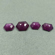 20.40cts Natural Untreated Raspberry Sheen PURPLE PINK SAPPHIRE Gemstone September Birthstone Hexagon Shape Step Cut 11*9mm - 14.5*11mm For Jewelry
