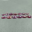 72.50cts Natural Untreated Raspberry Sheen PURPLE PINK SAPPHIRE Gemstone September Birthstone Uneven Shape Rose Cut 10.5*8mm - 17*15mm 13pcs Lot For Jewelry