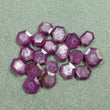 34.45cts Natural Untreated Raspberry Sheen PINK SAPPHIRE Gemstone September Birthstone Step Cut Hexagon Shape 8*6mm - 11*7mm 19pcs For Jewelry