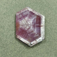 Raspberry SAPPHIRE Gemstone Normal Cut TRAPICHE : 26.50cts Natural Untreated Sheen Pink Sapphire Hexagon Shape 30*21mm (With Video)