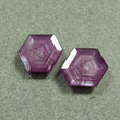 Raspberry Sheen PINK SAPPHIRE Gemstone Normal Cut : 15.00cts Natural Untreated Sapphire Uneven Shape 14*11mm Pair (With Video)