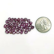 Raspberry SAPPHIRE Gemstone Rose Cut : 30.00cts Natural Untreated Sheen Pink Sapphire Oval Shape 6*4mm 39pcs (With Video)